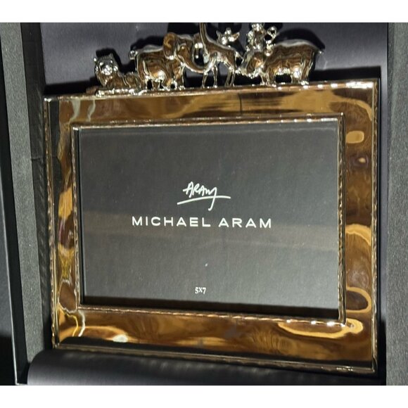 Michael Aram Animals 5x7 Frame Nickelplate NEW MSRP $130 - Picture 3 of 3